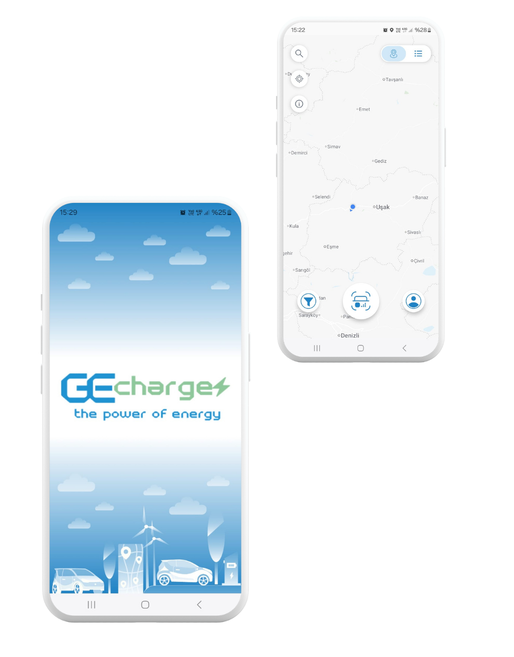 GE CHARGE mobil uygulama